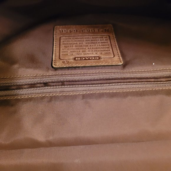 Vtg Coach 6457 British Tan Lexington Lap Top Work Bag - Picture 5 of 12